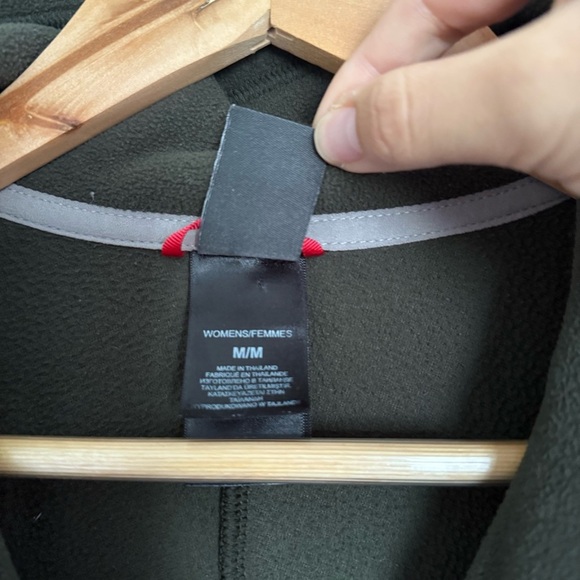 The North Face Womens Quarter Zip Pullover Fleece Jacket Green Medium - Picture 5 of 7